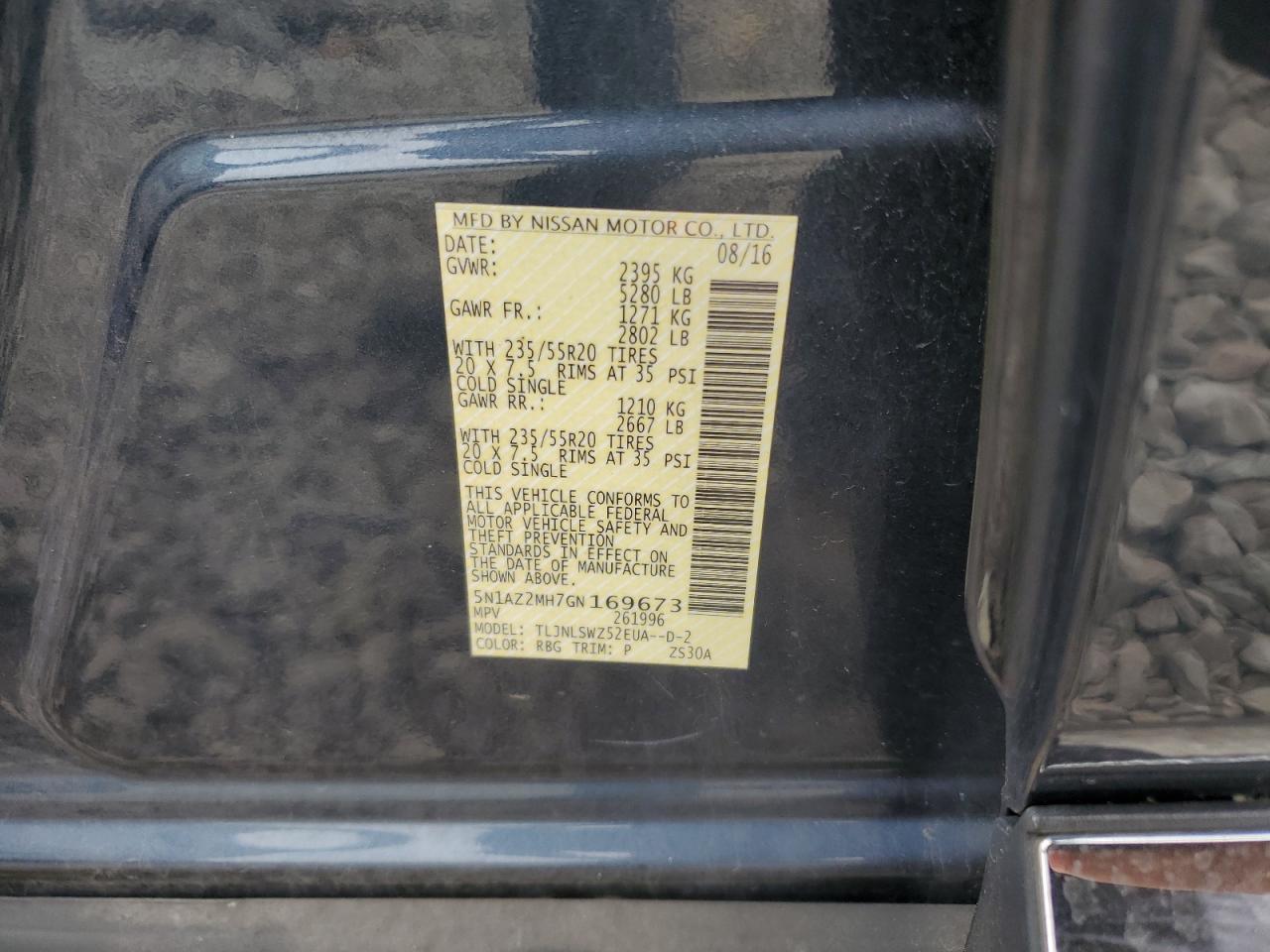 2016 NISSAN MURANO