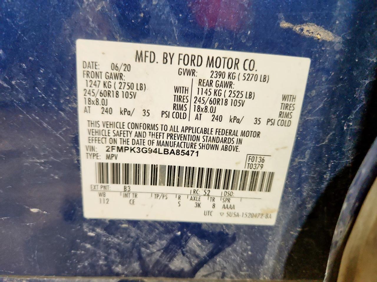 2020 FORD EDGE
