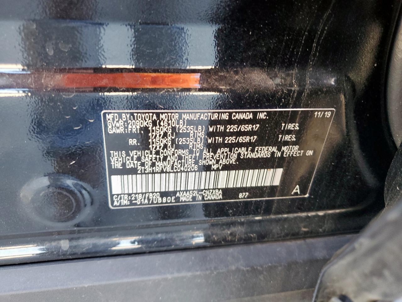2020 TOYOTA RAV4