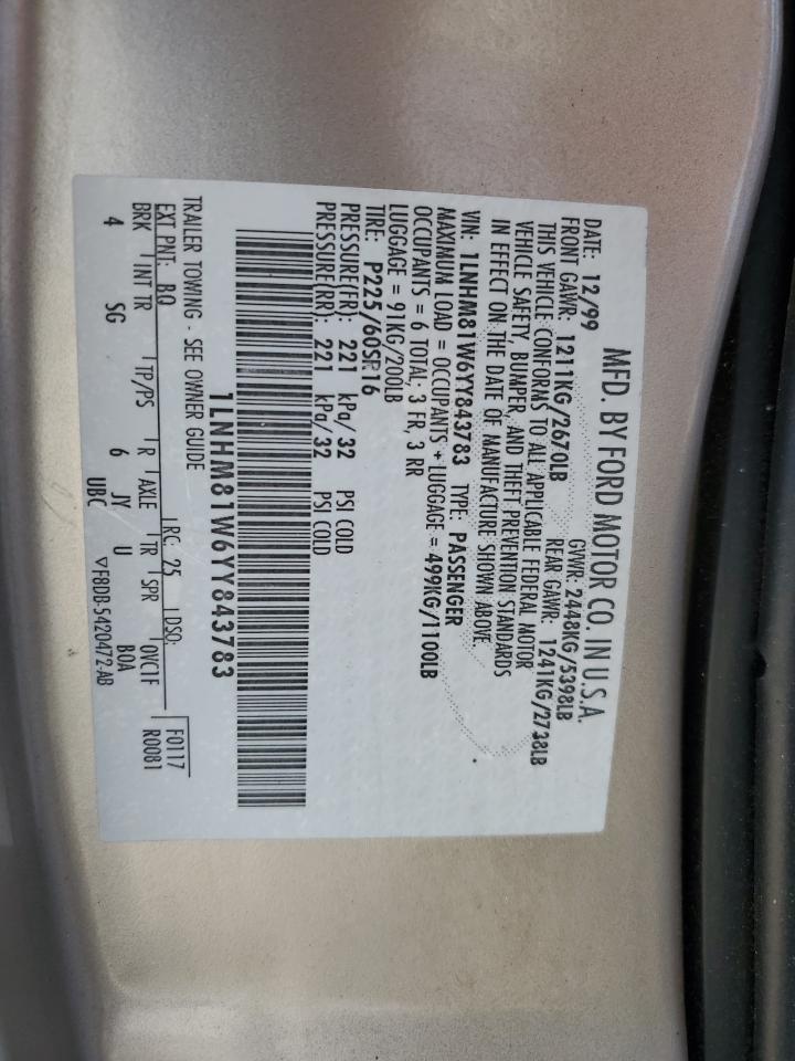 2000 LINCOLN Town Car