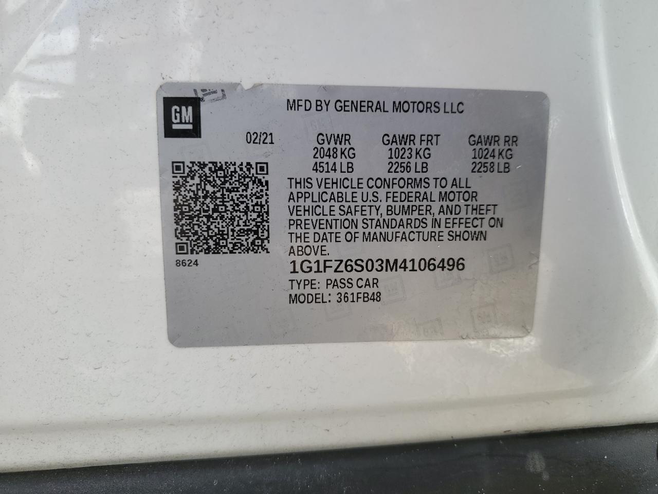 2021 CHEVROLET Bolt EV