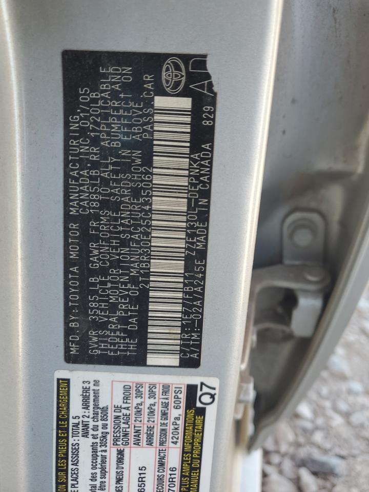 2005 TOYOTA COROLLA