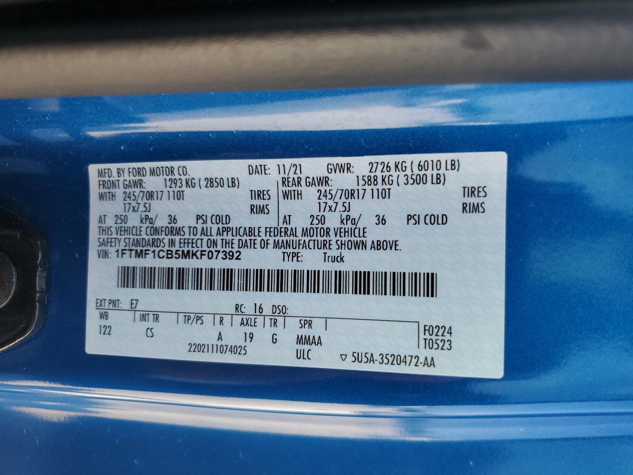 2021 FORD F-150