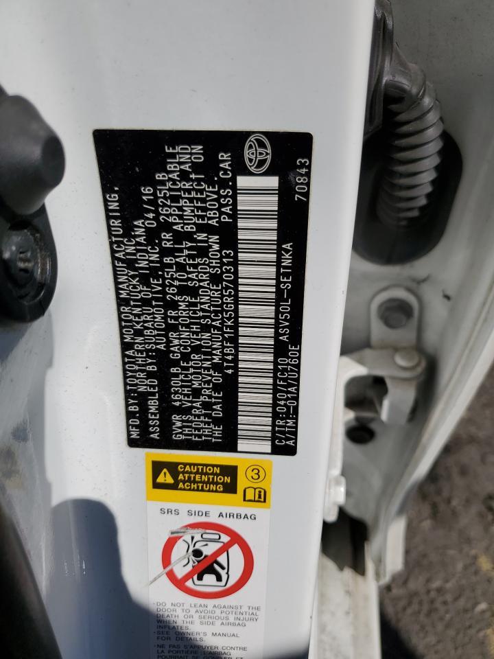 2016 TOYOTA CAMRY