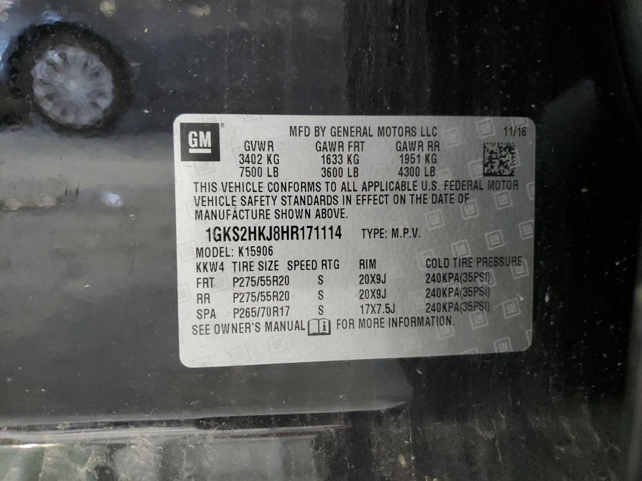 2017 GMC Yukon XL