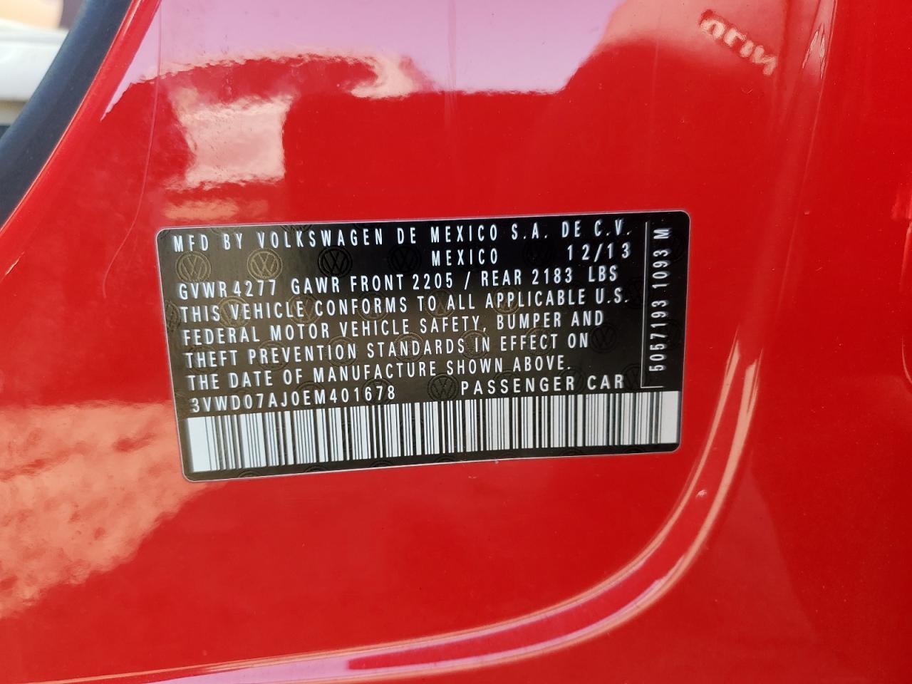2014 VOLKSWAGEN JETTA