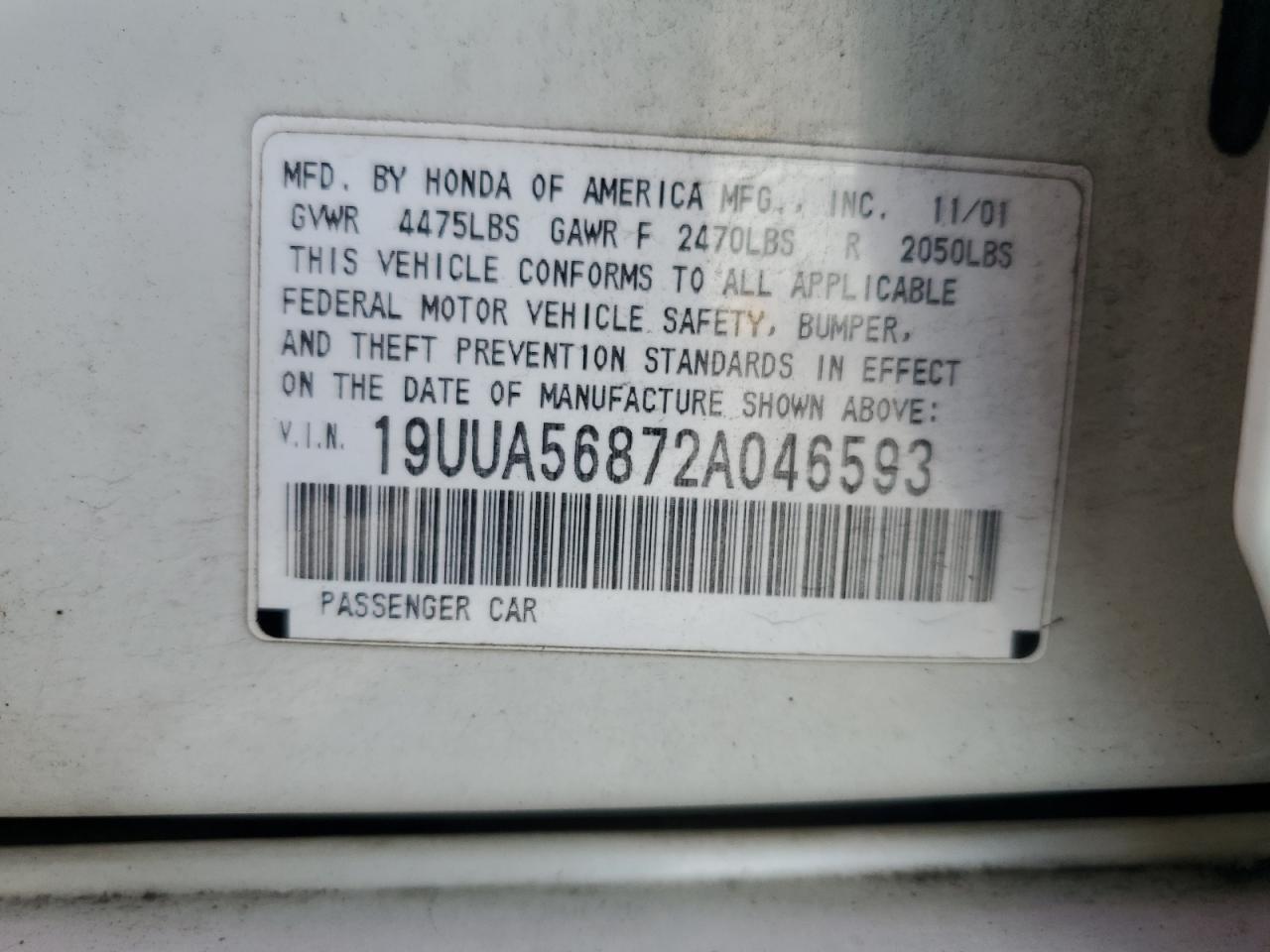 2002 ACURA TL