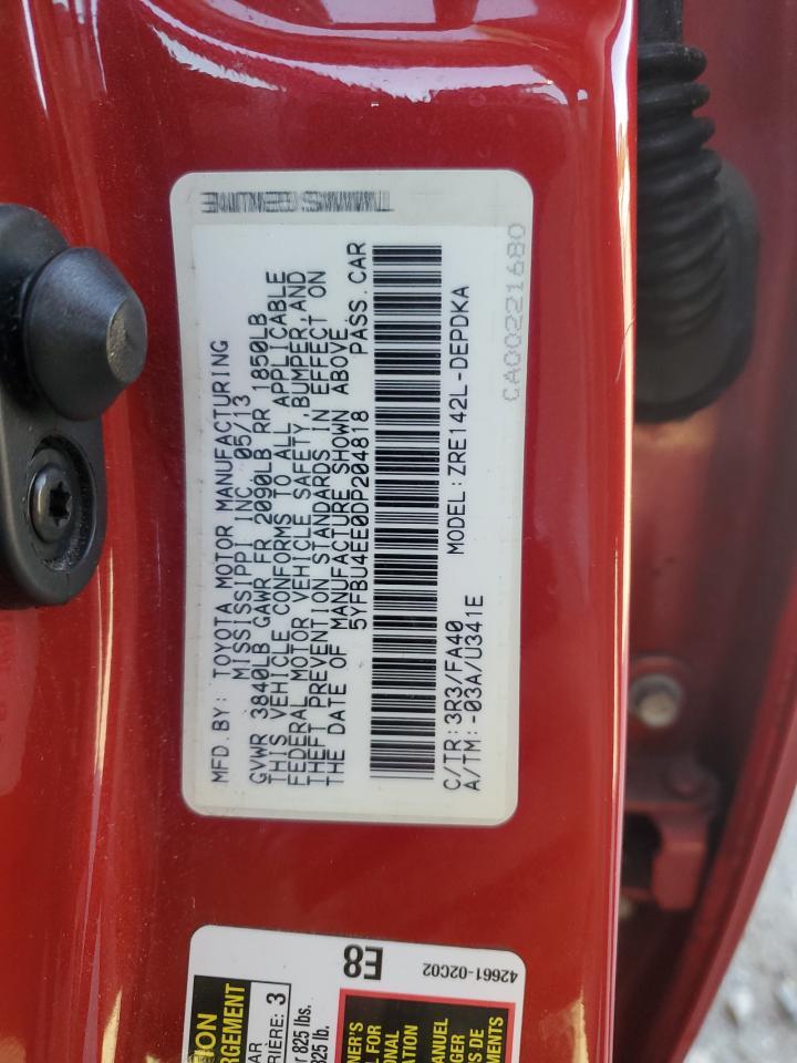2013 TOYOTA COROLLA