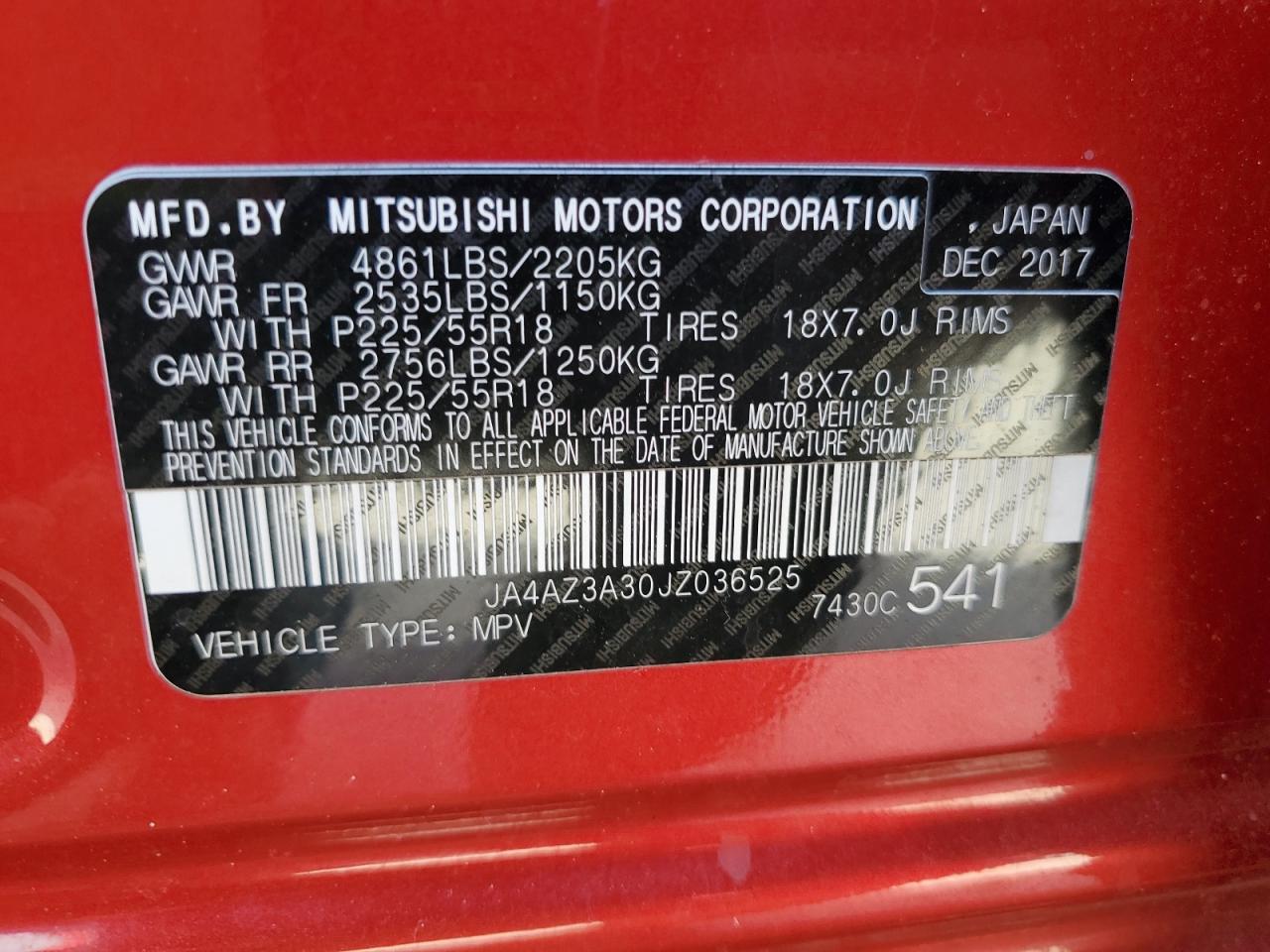 2018 MITSUBISHI outlander