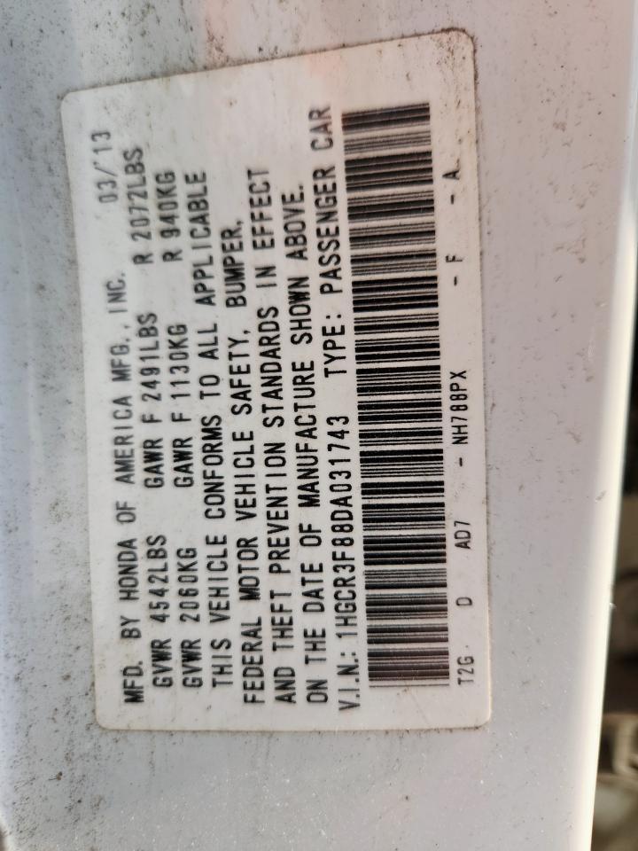 2013 HONDA ACCORD