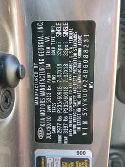2011 KIA SORENTO