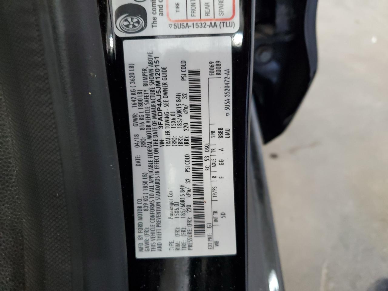 2018 FORD Fiesta