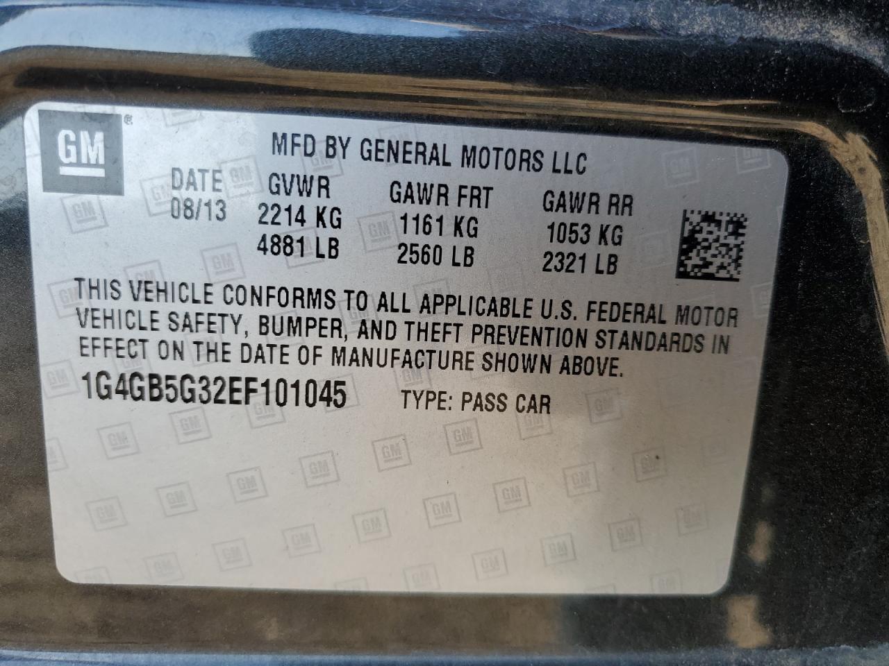 2014 BUICK LACROSSE
