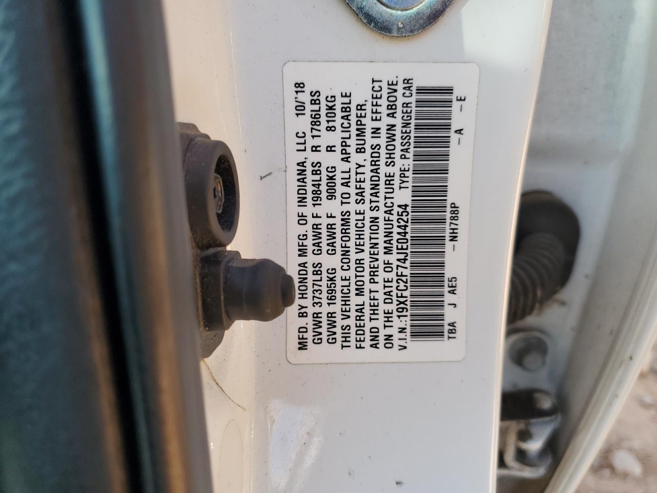 2018 HONDA CIVIC