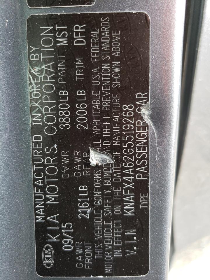 2016 KIA FORTE