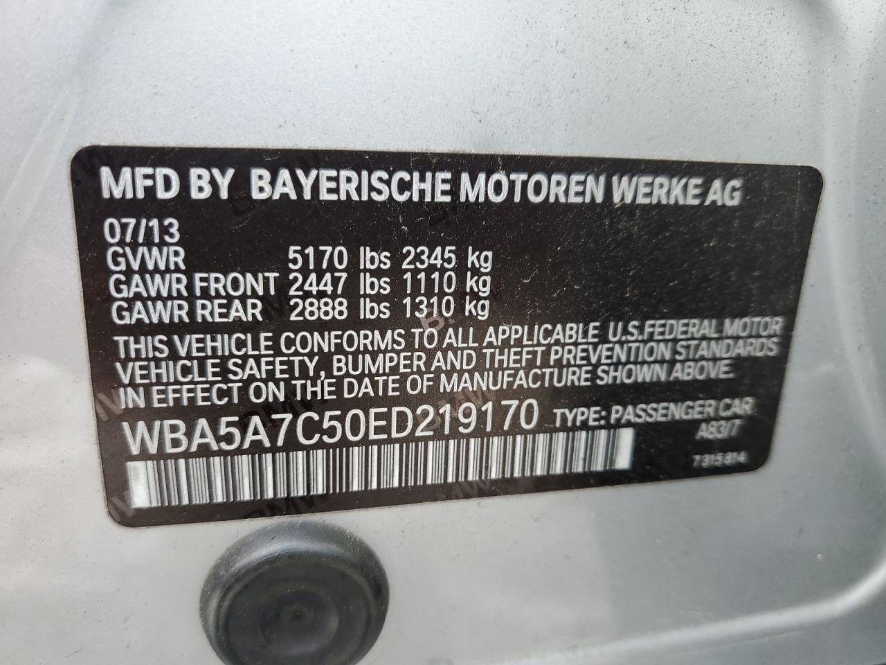 2014 BMW 5 series