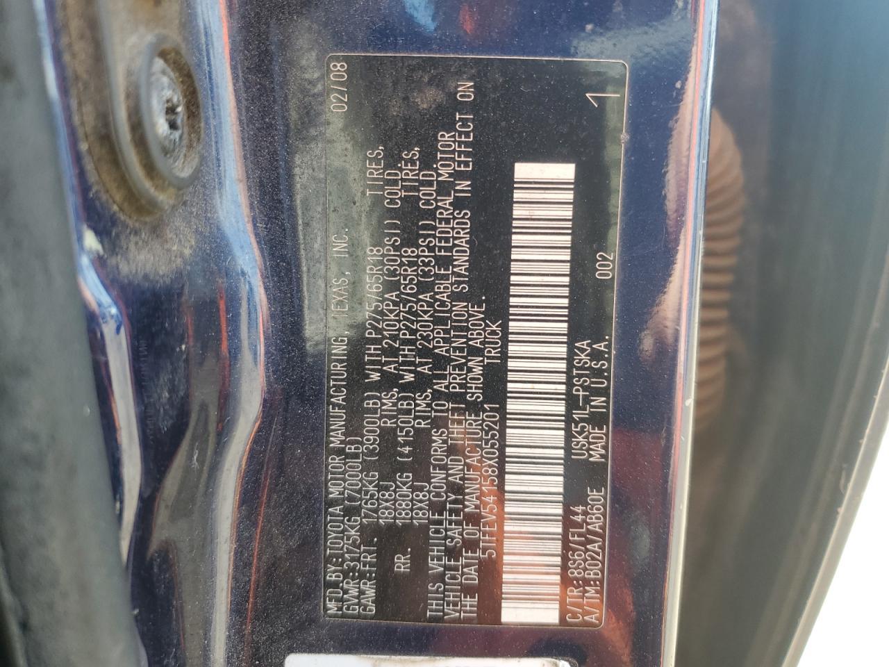 2008 TOYOTA TUNDRA