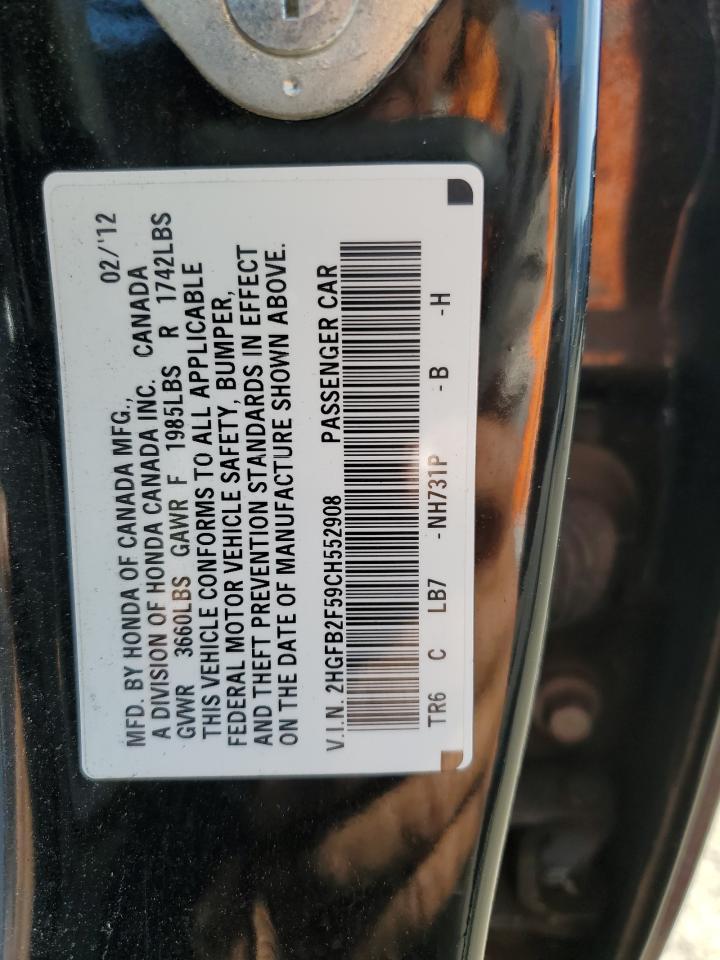 2012 HONDA CIVIC