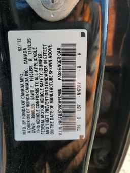 2012 HONDA CIVIC