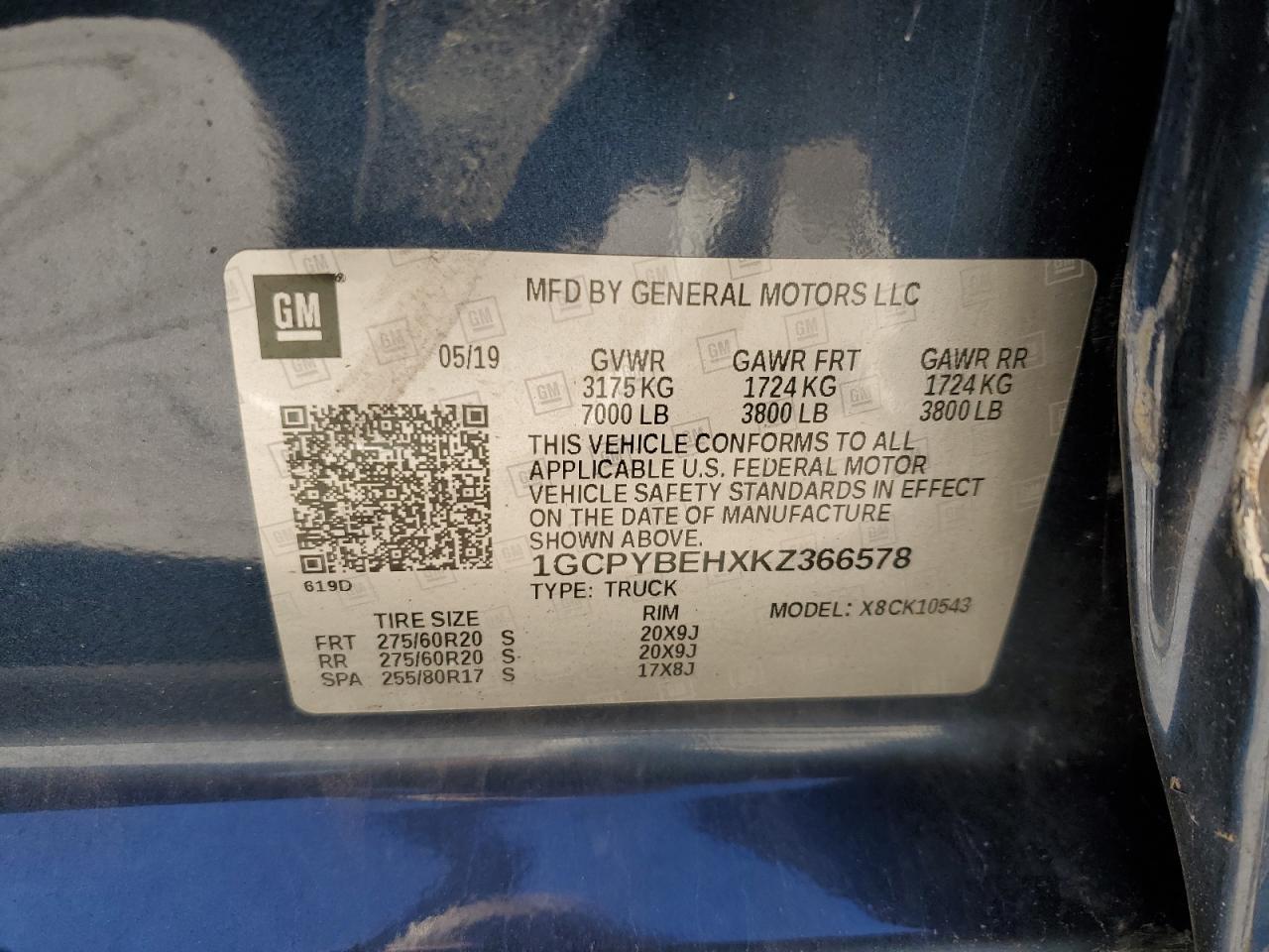 2019 CHEVROLET Silverado