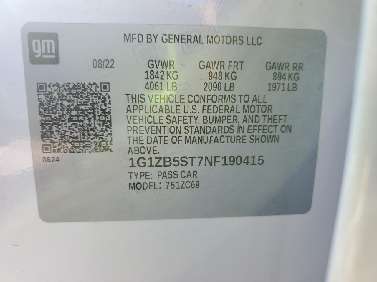 2022 CHEVROLET MALIBU