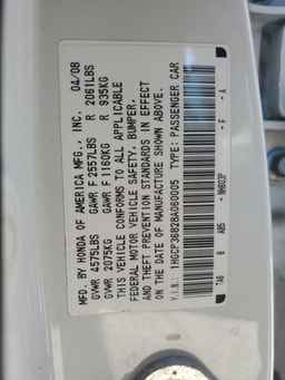 2008 HONDA ACCORD