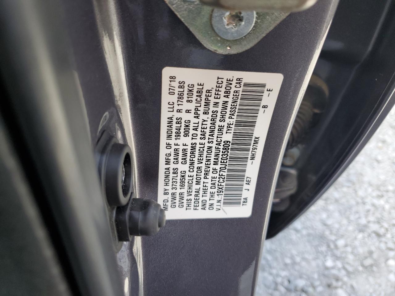 2018 HONDA CIVIC