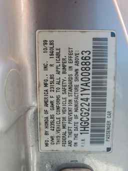 2000 HONDA ACCORD