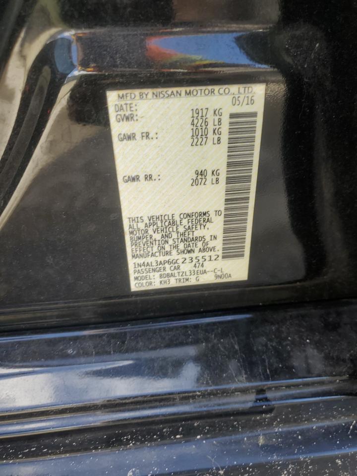 2016 NISSAN ALTIMA