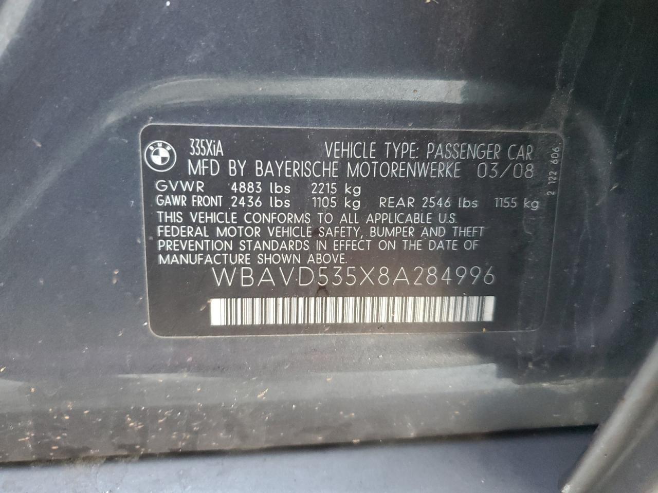 2008 BMW 3 SERIES