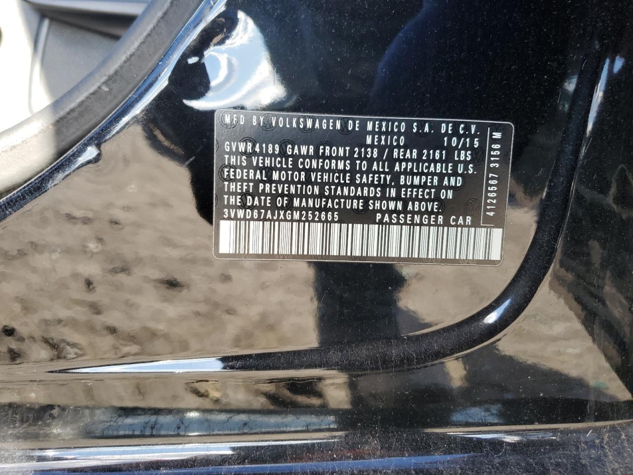 2016 VOLKSWAGEN JETTA
