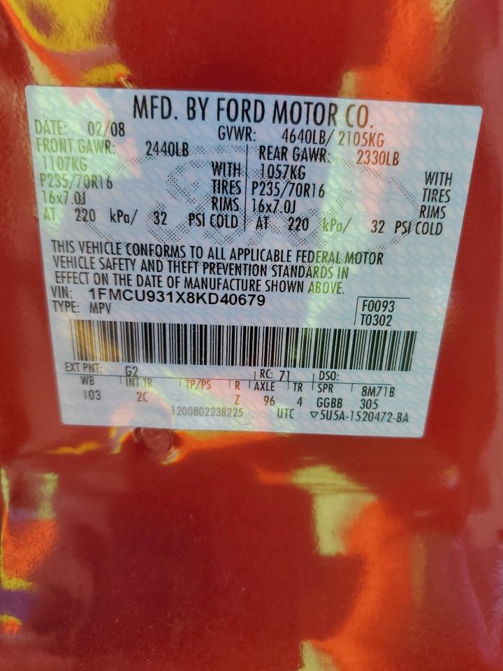 2008 FORD ESCAPE
