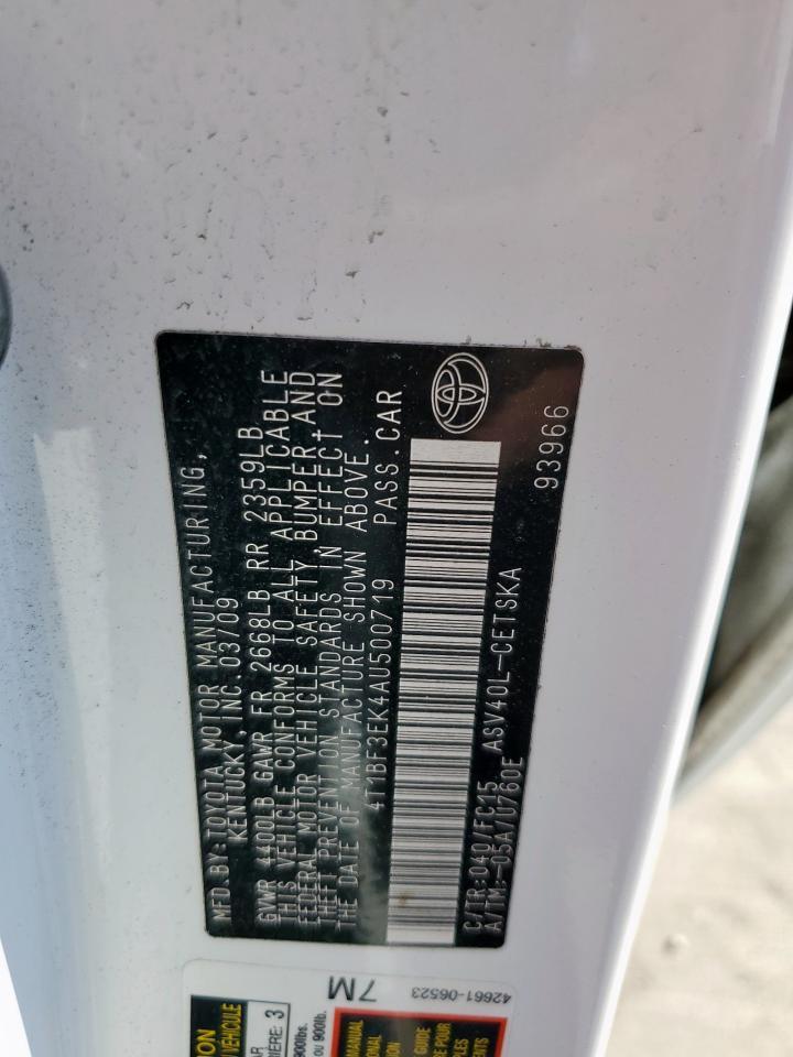 2010 TOYOTA CAMRY