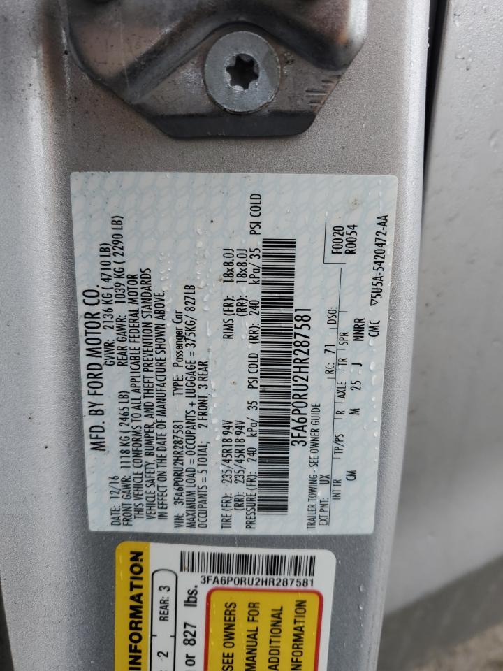 2017 FORD FUSION