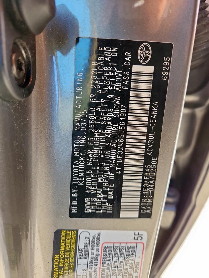 2005 TOYOTA CAMRY