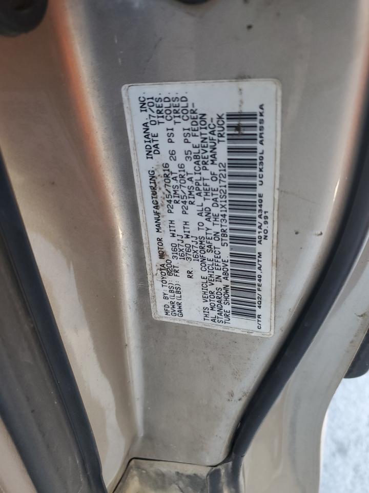2001 TOYOTA TUNDRA