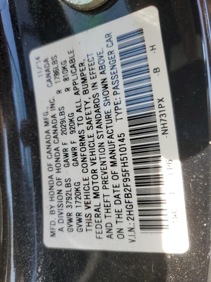 2015 HONDA CIVIC