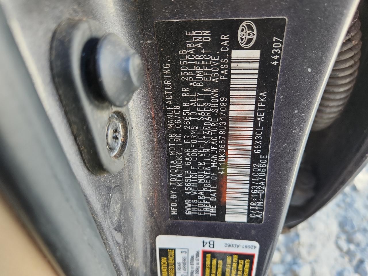 2008 TOYOTA Avalon