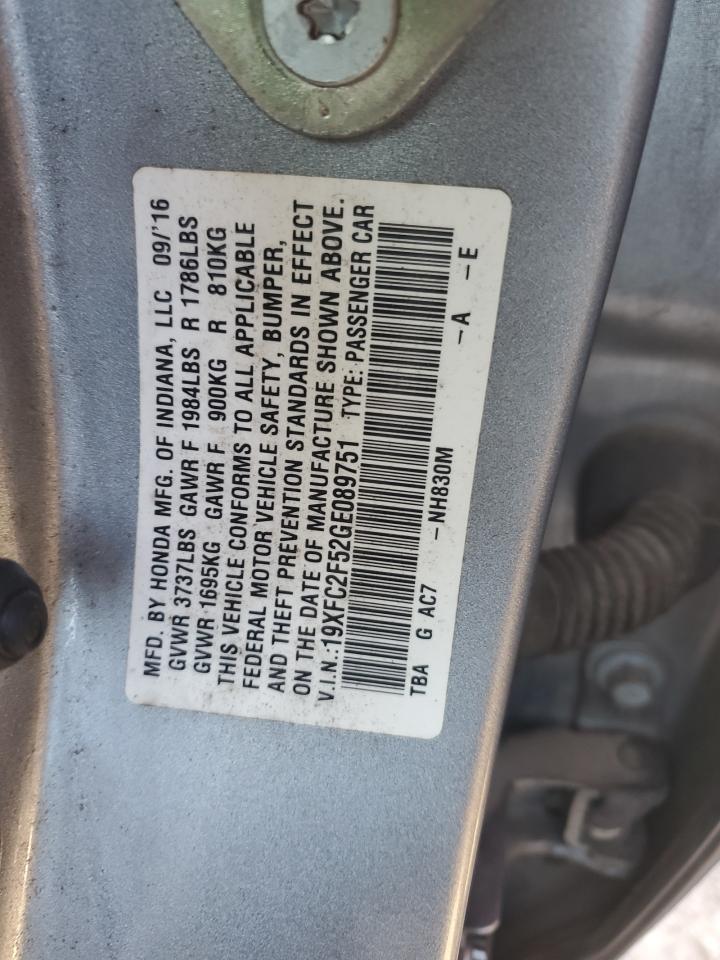 2016 HONDA CIVIC