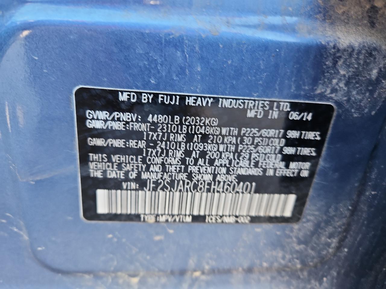 2015 SUBARU FORESTER