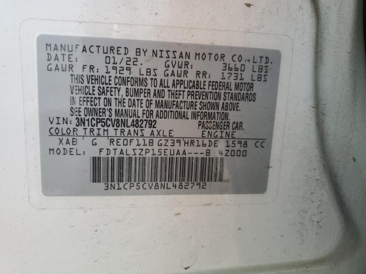 2022 NISSAN KICKS