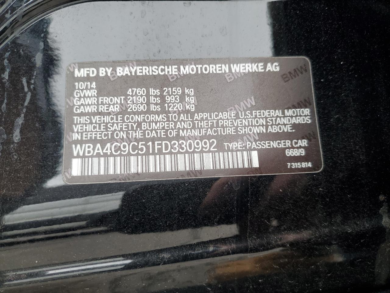 2015 BMW 4 Series