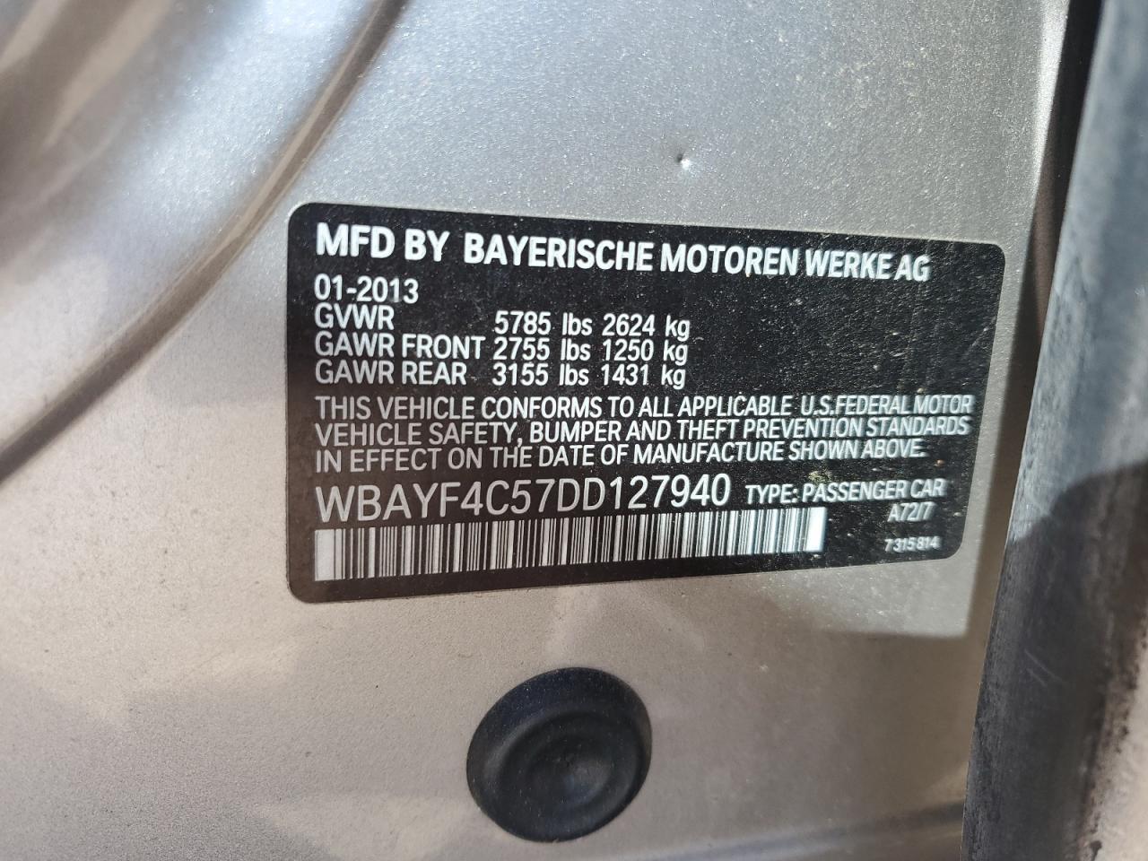 2013 BMW 7 series