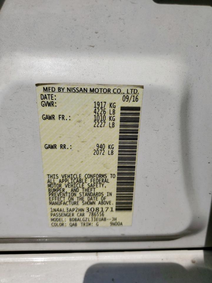2017 NISSAN ALTIMA