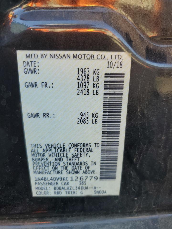 2019 NISSAN ALTIMA