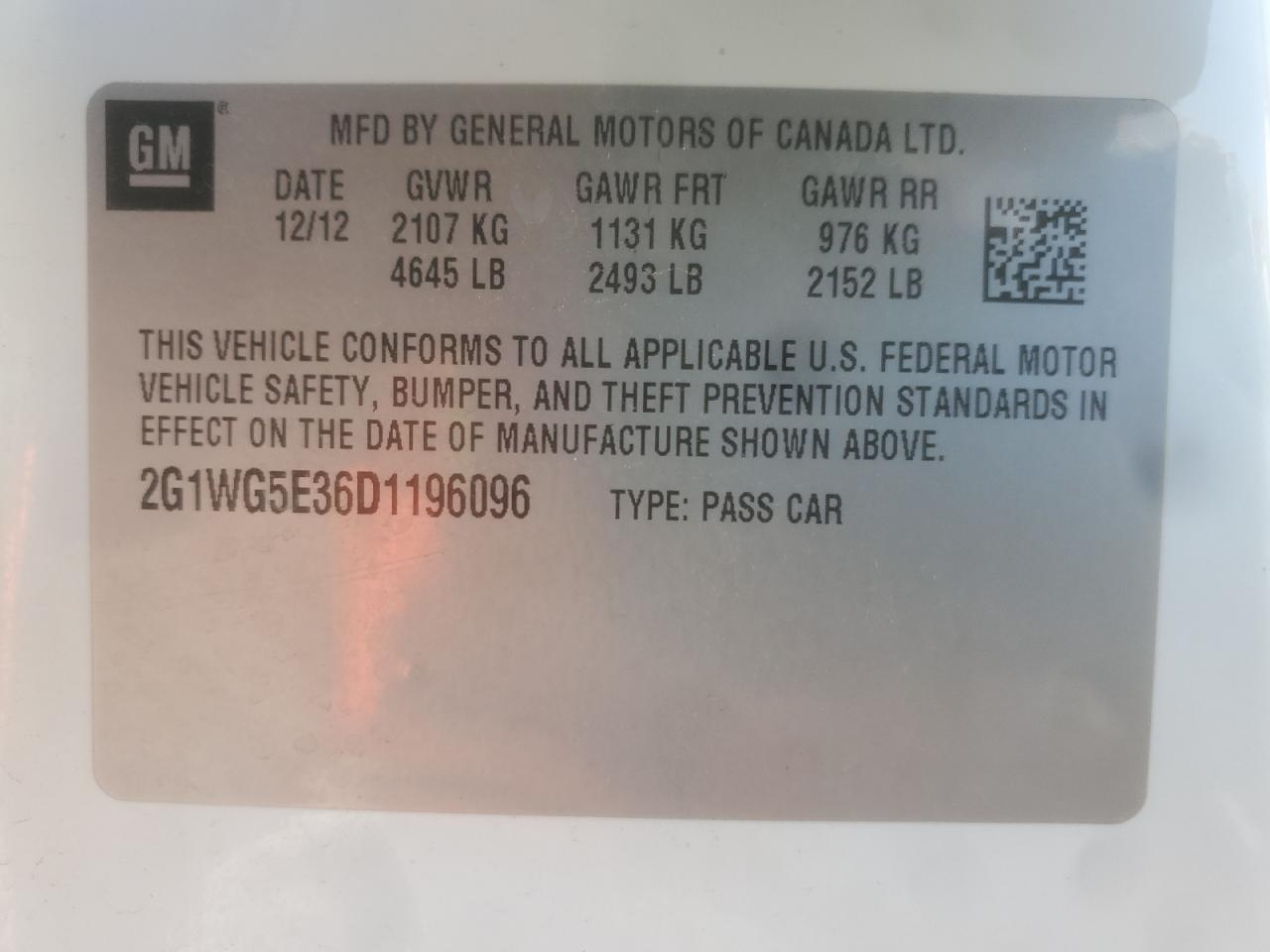 2013 CHEVROLET IMPALA