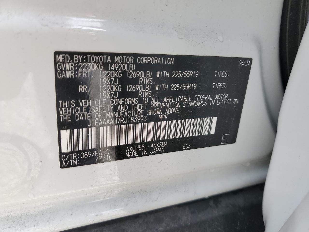 2024 TOYOTA VENZA