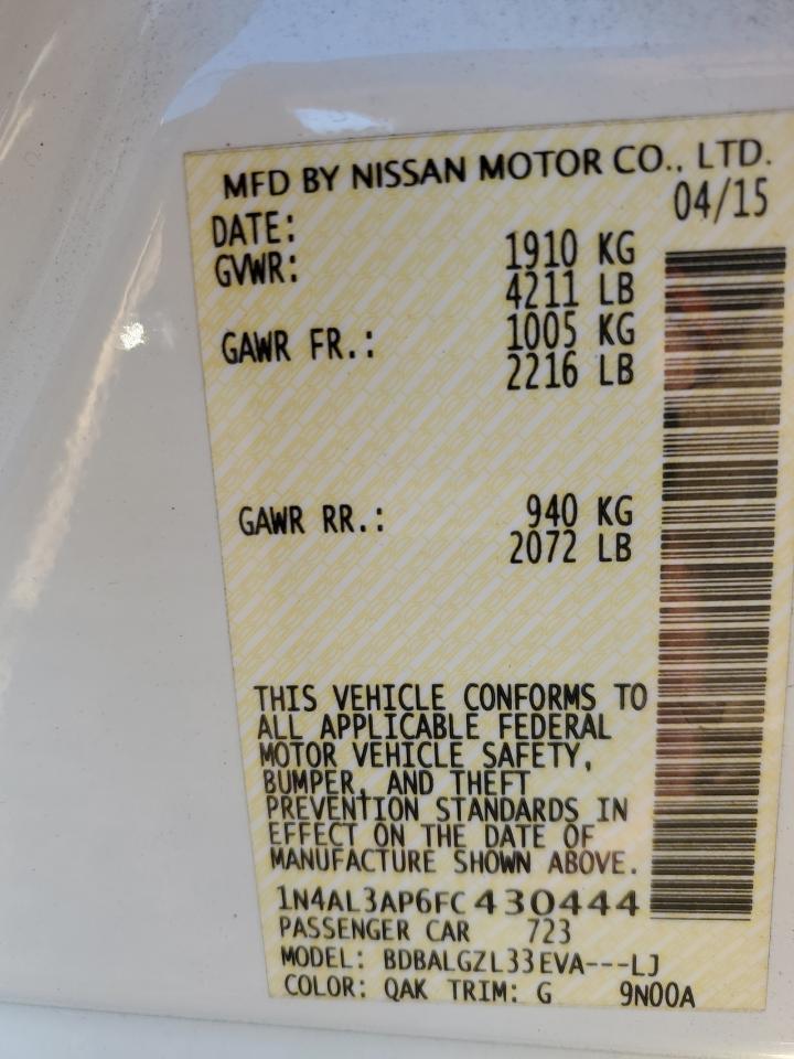 2015 NISSAN ALTIMA