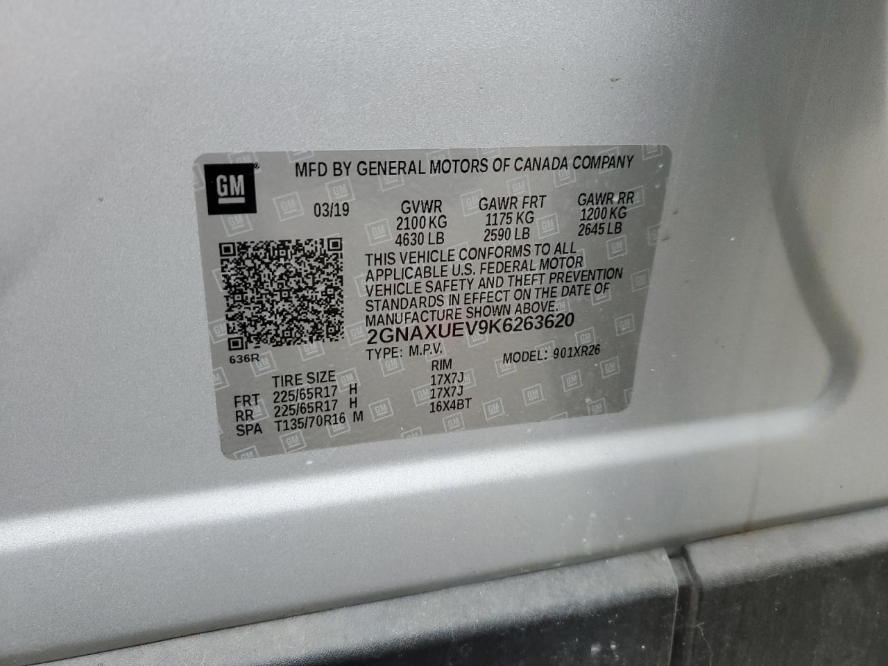 2019 CHEVROLET EQUINOX