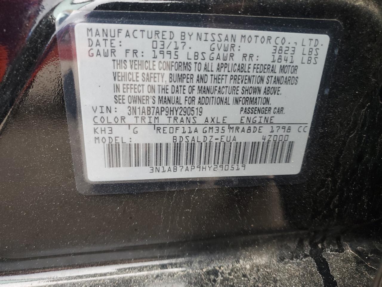 2017 NISSAN SENTRA